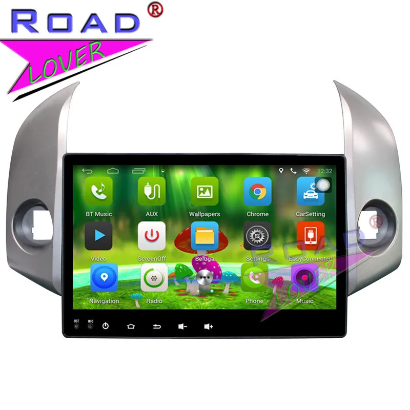TOPNAVI Android 6.0 2G+32GB 10.1&quot Car PC Head Unit Auto Audio For Toyota RAV4 2009-2012 Stereo GPS Navigation Player NO DVD MP3 |