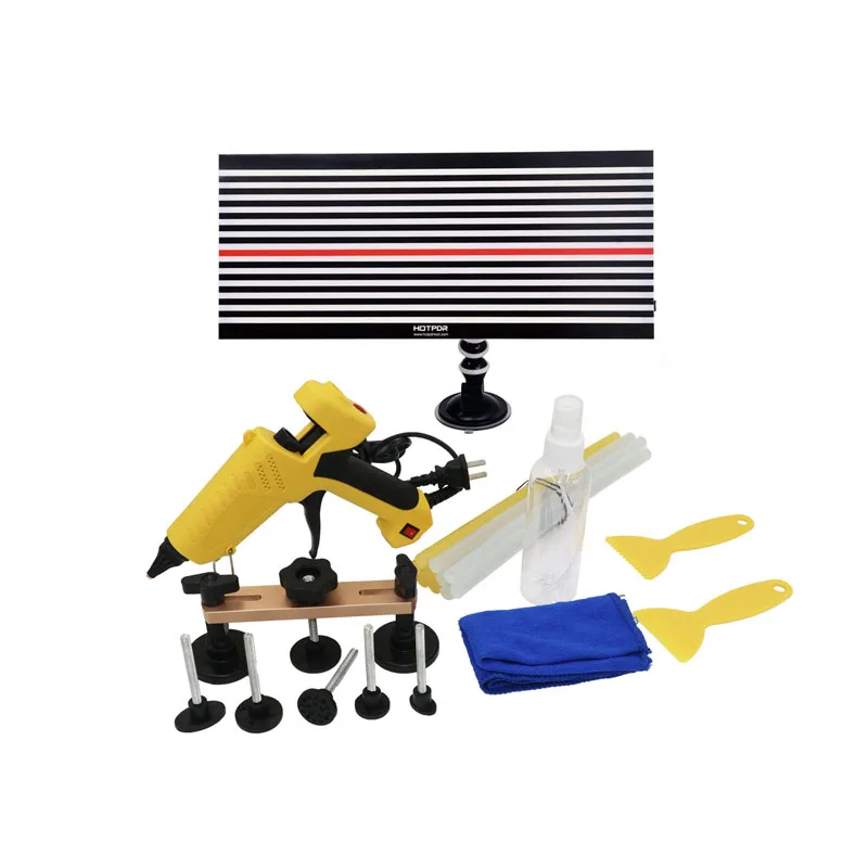 PDR Professional Hand Tools Led Line Board Bridge Puller glue stick Heater Hot Glue Gun Car Body Paintless Dent Repair Tool Kit |