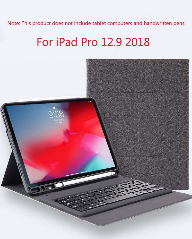 Чехол для iPad Pro 12,9 ультра тонкий беспроводной Bluetooth чехол для клавиатуры для iPad 12,9