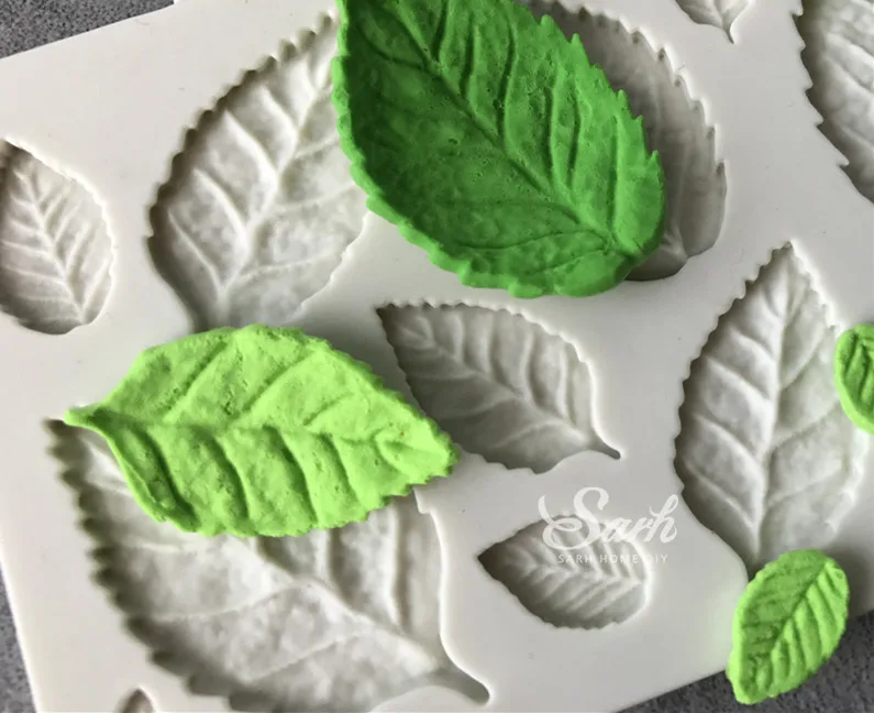 Листок Розы Листья помадка формы для торта шоколадная форма для кухни выпечка сладостей инструменты для украшения