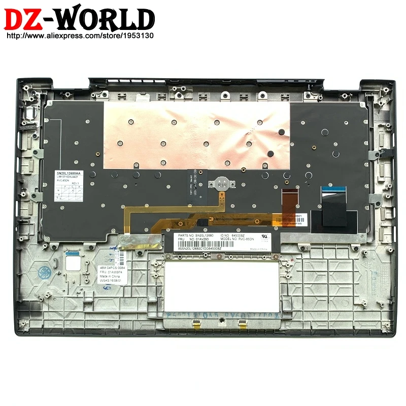 New Original Shell Palmrest Upper Case With NDC Nordic Backlit Keyboard for Lenovo Thinkpad X1 Carbon 4th Gen Laptop C Cover | Компьютеры