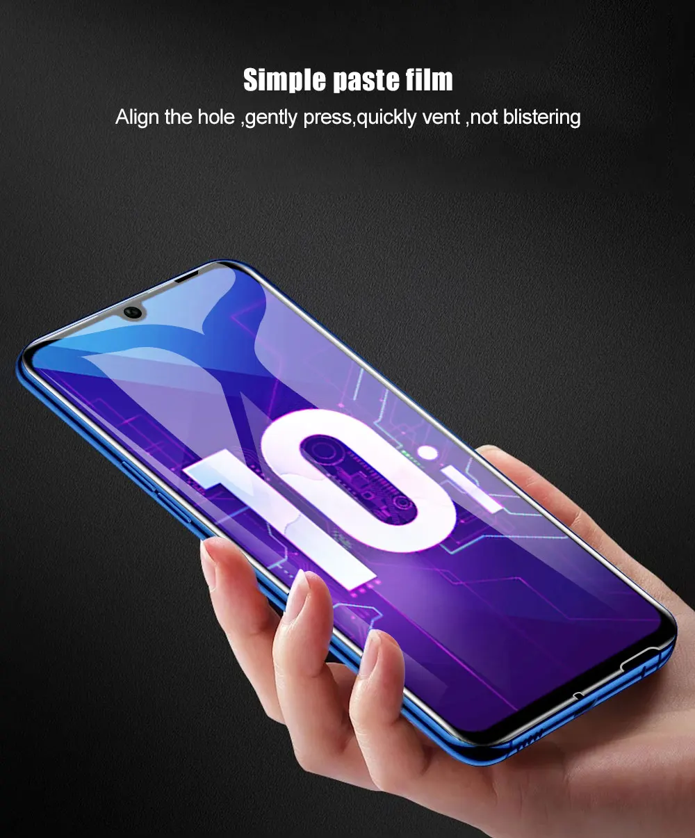 Для Honor 10i, закаленное стекло на весь экран, Защитное стекло для huawei Honor 10 i, Защитная пленка для экрана