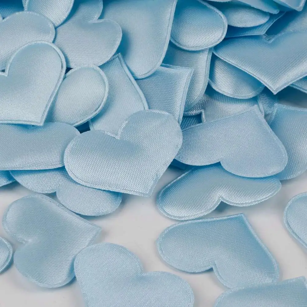 32x25mm Sky Blue Разные цвета, 100 шт, 2~ 3,5 см, губчатое сердце, свадебные конфетти, метательные лепестки для любви, подарок на день Святого Валентина, вечерние украшения для комнаты - Цвет: 32x25mm Sky Blue