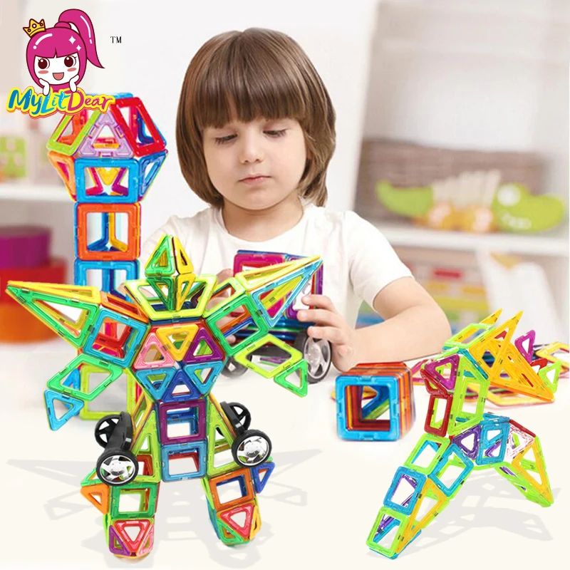 MylitDear 86 шт. миниатюрные магнитные дизайнерские игрушки 3D DIY строительные блоки
