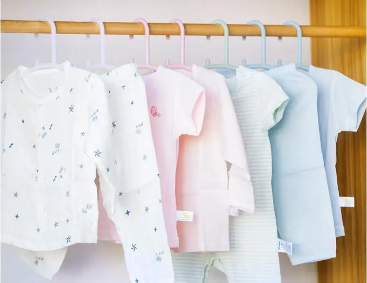 

20pc Kids Clothes Hangers 5Pcs/Lot Outdoor Clothes Drying Rack Children Non-Slip Plastic Baby Trousers Rack Garment Coat Hangers