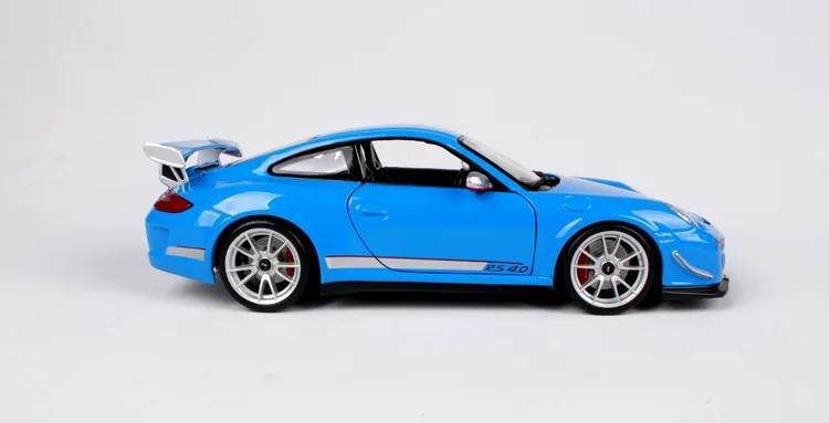 1:18 Модель спортивного автомобиля из сплава для 911 GT3 RS с управлением на рулевом колесе, переднее рулевое управление с оригинальной коробкой