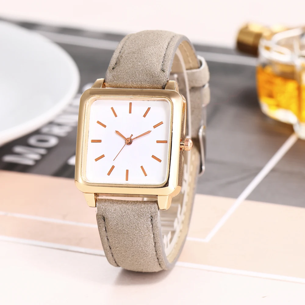 Женские кварцевые часы с квадратным циферблатом loggi 2019|Женские наручные часы| |
