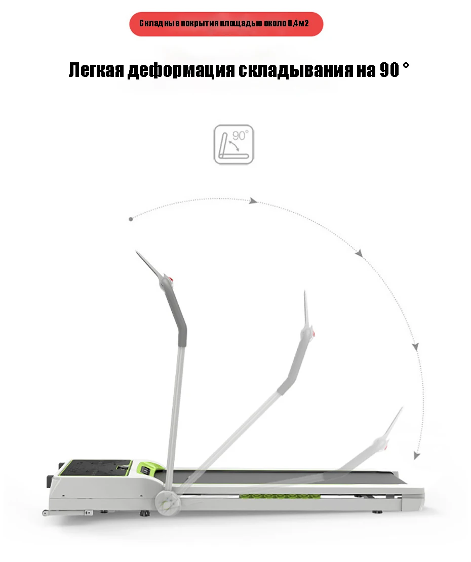 Моторизованная беговая дорожка домашняя ультра-Тихая электрическая складная беговая дорожка для фитнеса потеря веса беговая дорожка