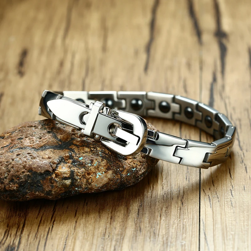 Титановая терапия магнитный браслет для мужчин здоровье нержавеющая сталь