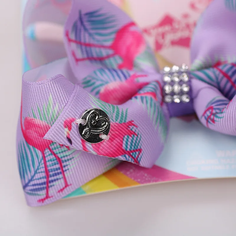 

JoJo Bows Hair Clips Hair Accessories Printed Ribbon Unicorn beautiful pattern WIth Clips Hairgrips Kids Handmade Bow For Girls