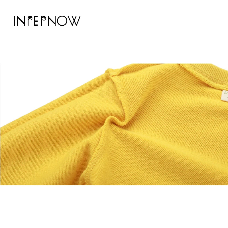 INPEPNOW 2019 толстовки для маленьких девочек весенние детские мальчиков свитер с