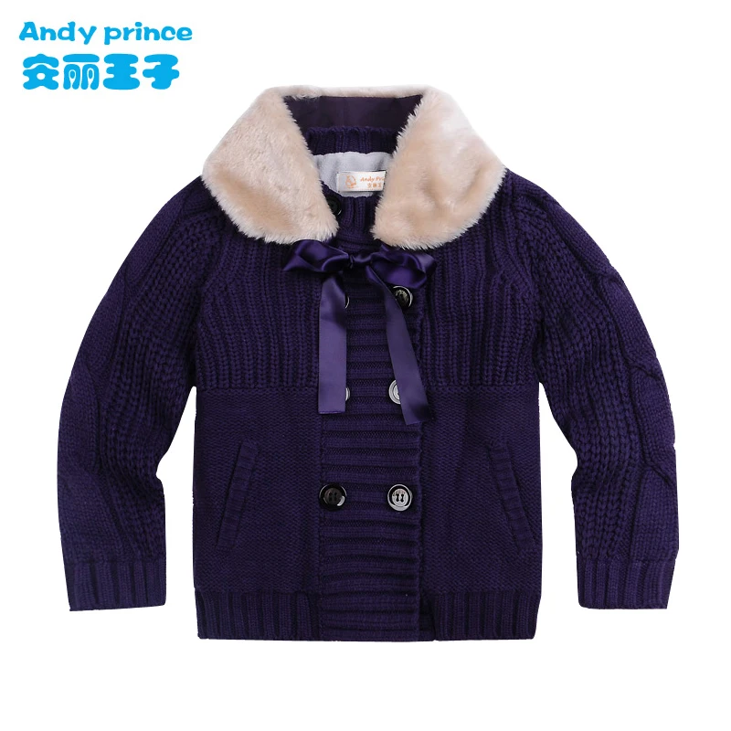 Осенне зимний утепленный свитер двубортное пальто принцессы на шнуровке для
