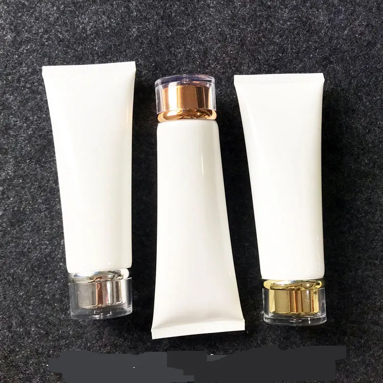 

300pcs/lot 100g 100ml White Empty Plastic Squeeze Bottle Cosmetic Facial Cleanser Hand Cream Soft Tube