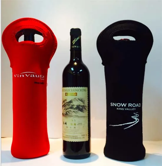 Custom Design Red Wine Bag Cooler Neoprene Cover Insulated For Wedding Gift Customize Thermal | Багаж и сумки