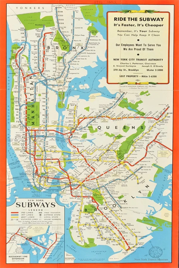 Нью Йорк Метро стены Стикеры фоновая стена на заказ Бумага Карта постер стену