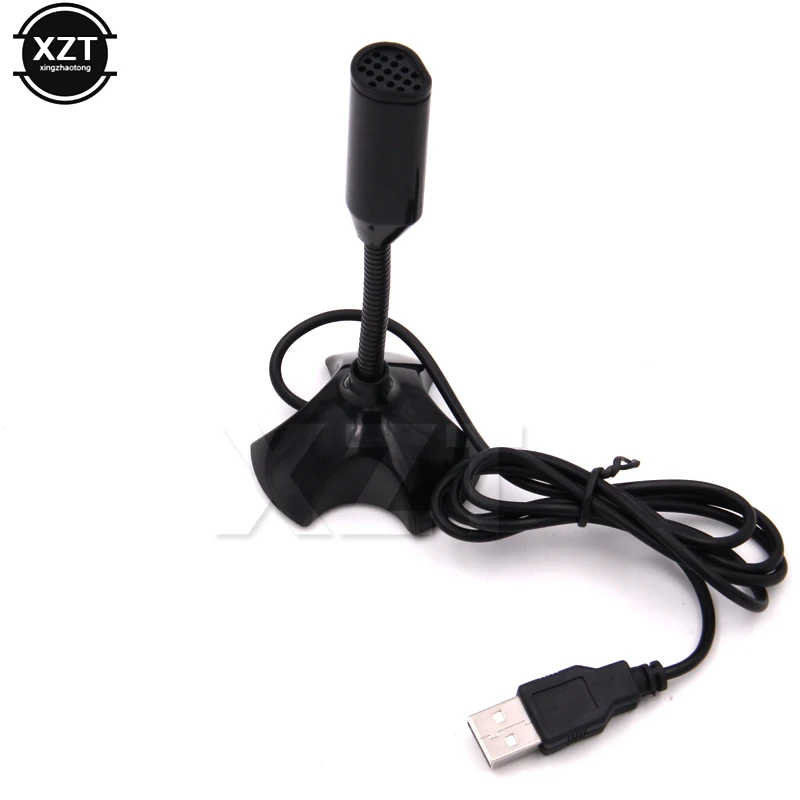 1 шт. мини микрофон для компьютера USB ПК ноутбука Skype караоке студии общения пения