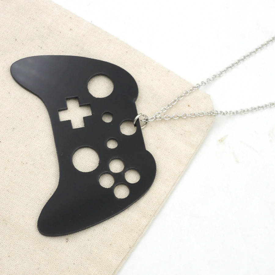 Видео игровой контроллер nurdy плеер лазерная резка Арильного Зеркало кулон