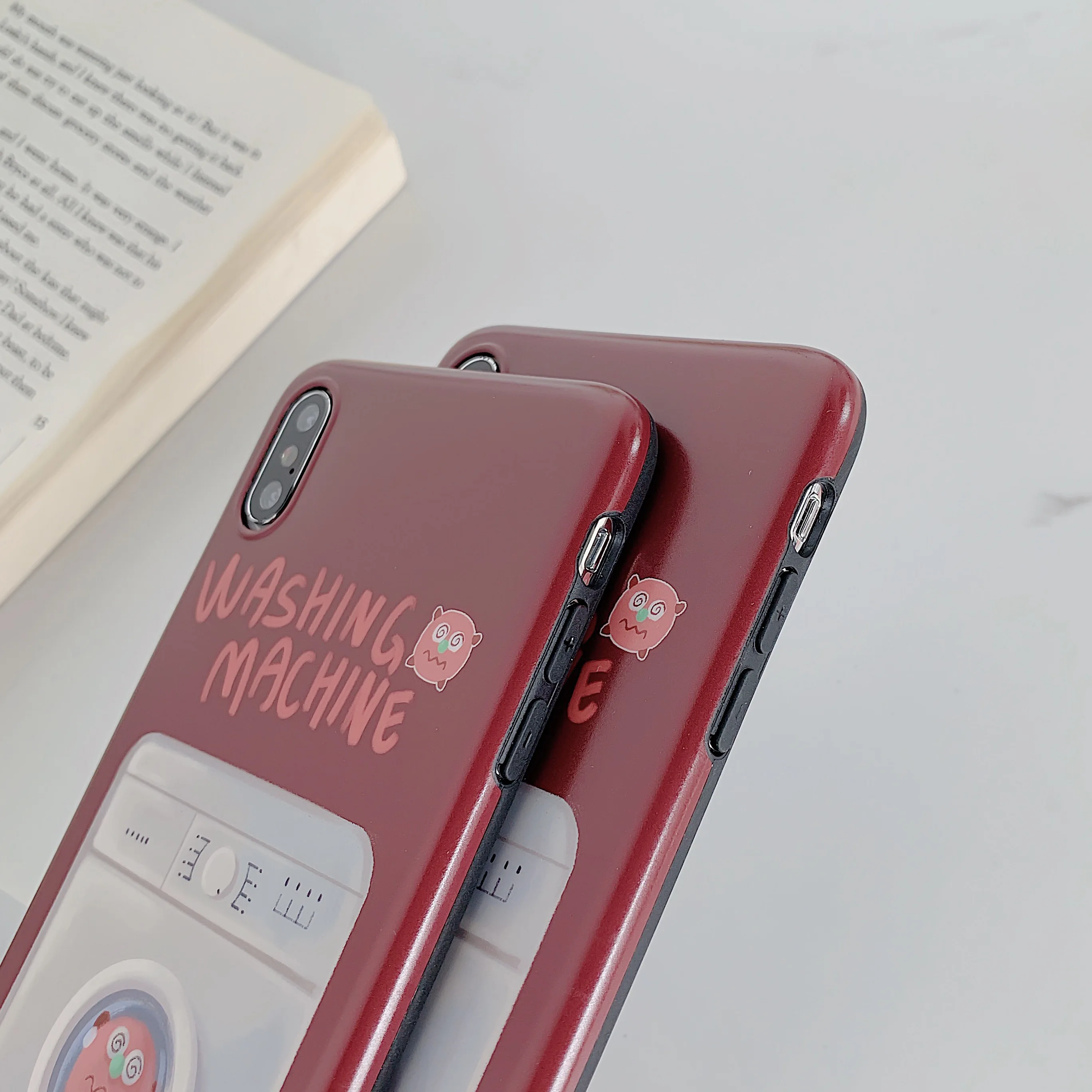 Забавный мультфильм кунжута Монстр стиральная машина мягкий чехол для телефона