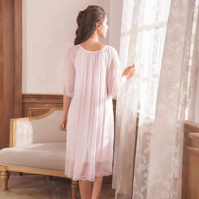Ночная рубашка белая и розовая ночная женские ночные рубашки хлопковая