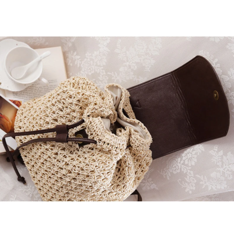 Женские пляжные сумки SUDS повседневные соломенные дизайнерские вместительные