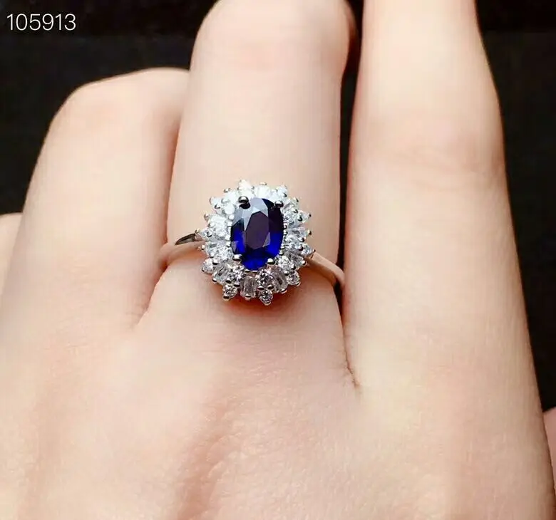 Женское кольцо из серебра 925 пробы с натуральным подсолнухом | Украшения и