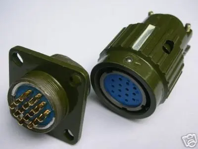 Военный Золотой 14-контактный Твист Мужской Женский Разъем F14P | Обустройство дома