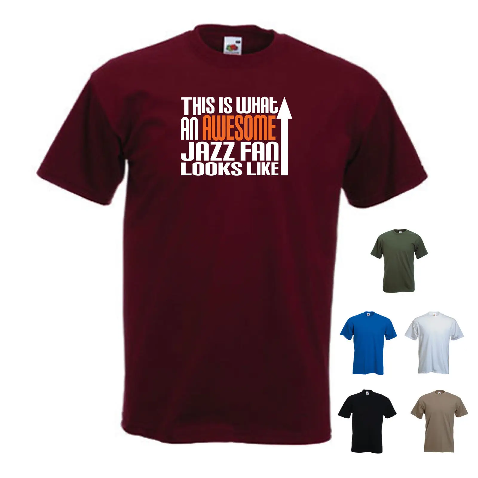 'This is What A Awesome Jazz Fan Looks Like 'музыкальная футболка с изображением саксофона новые