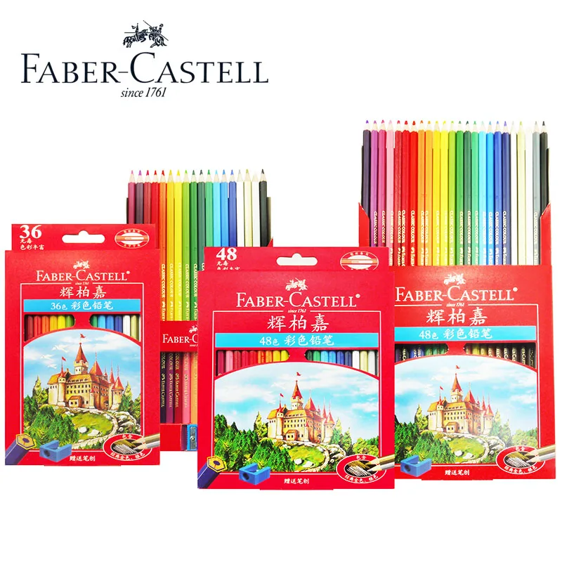 Faber Castell Oil Colored Pencils professional premier lapis de cor 36 48 72 colour sketch pencil Colouring drawing Art Set images - 6
