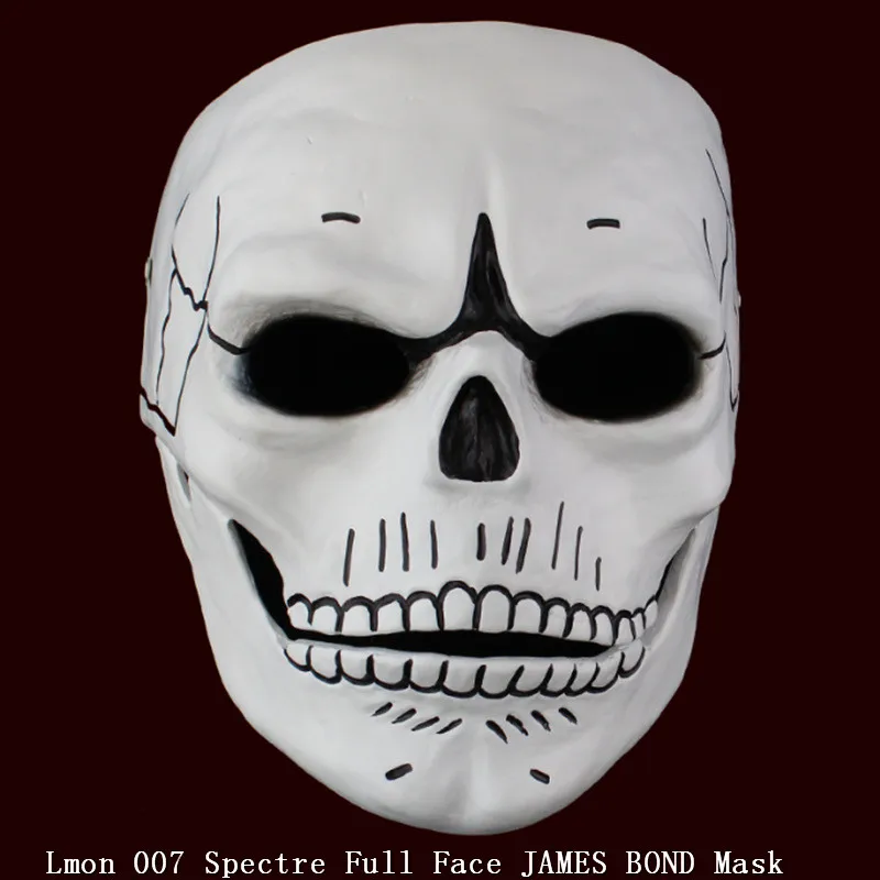 

2016 фильм 007: Spectre Полнолицевая маска GFRP Череп Скелет страшный унисекс реквизит для косплевечерние ринки Хэллоуина карнавала
