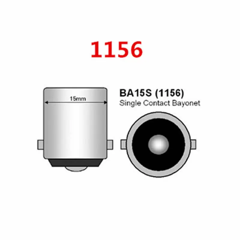1 шт. BA15S 7 5 Вт высокой мощности Мощность S25 P21W 1156 по технологии COB светодиодный