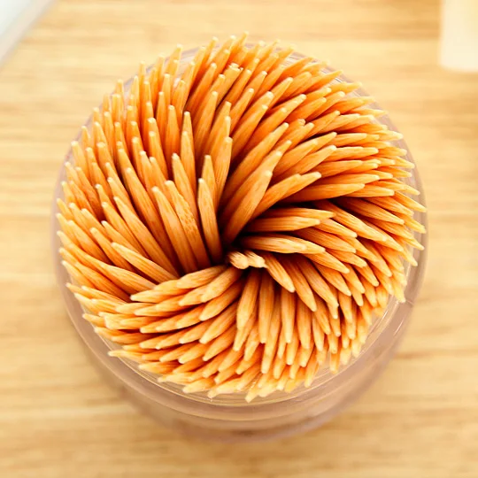 300pcs/Box Creative Natural Health Double Available Bamboo Toothpicks Home Hotel Disposable Fruit Pick | Дом и сад