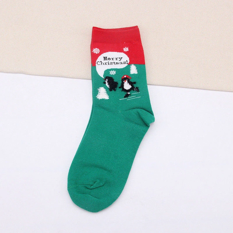 Новинка 2017 осенние женские носки зимние теплые рождественские подарки