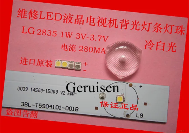 Ремонт светодиодных бусин 1200 шт./лот 3528 2835 SMD 1 Вт для LG холодный белый 100 лм