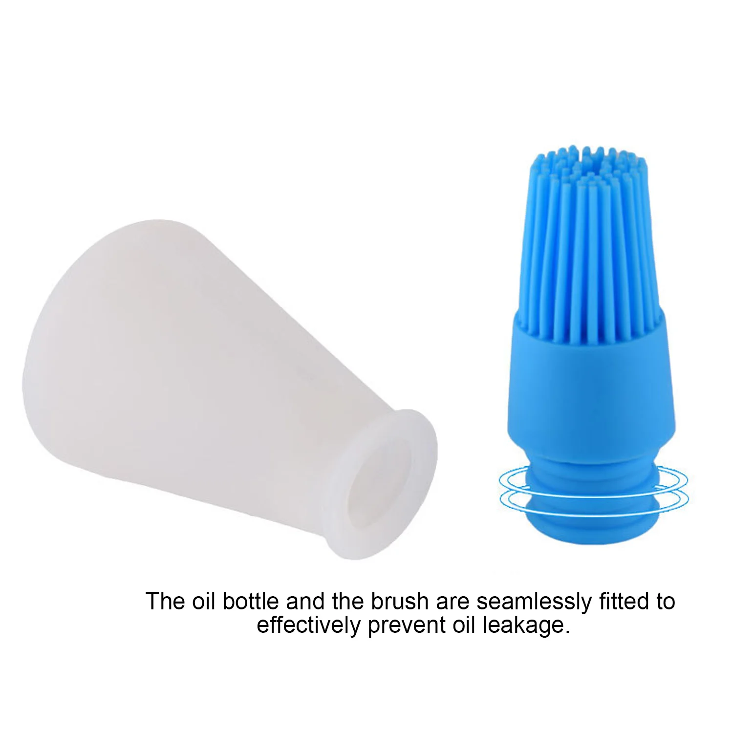 Behogar Suctionable теплостойкая силиконовая щетка для бутылки с маслом дома Кухня