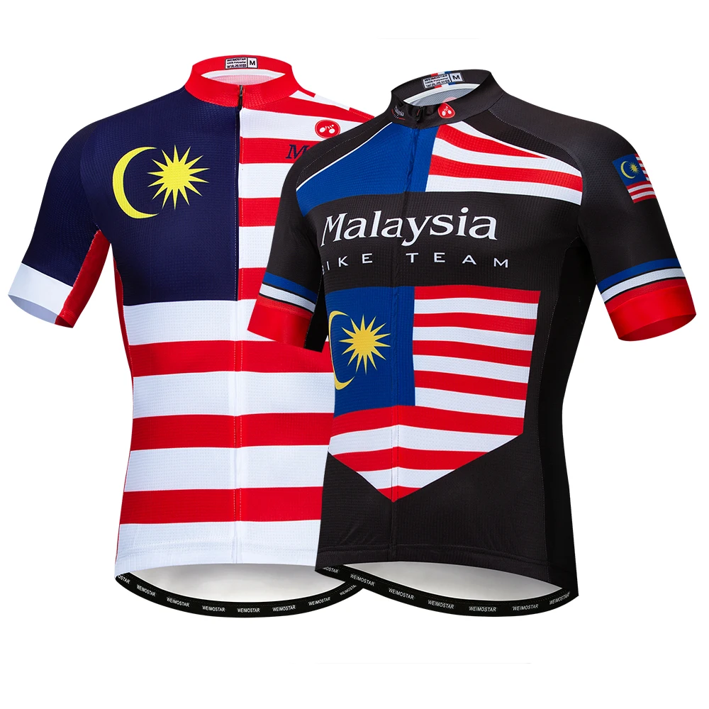 

Malaysia 2019 pro team Cycling Jerseys Clothing Summer Short Sleeve MTB Bike Shirt Racing Sport Bicycle Wear Clothes Tops