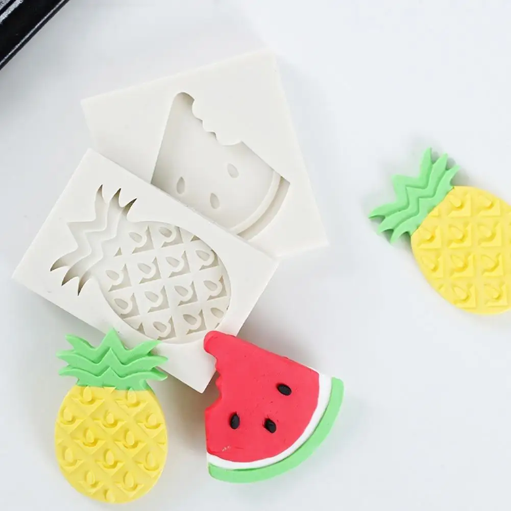 1 шт. формы фруктов силиконовые для пирога инструменты украшения Ананас арбуз
