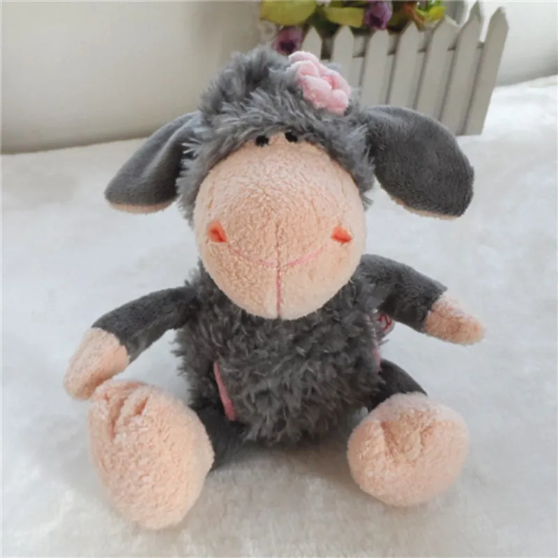 25 см немецкая овца Бутик Плюшевые игрушки многоцветные Овцы цветок Веселые