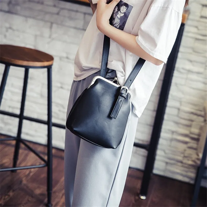 Женская сумка ведро из ПУ кожи с отделением для телефона|messenger crossbody bag|leather bucket