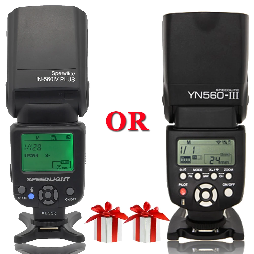INSEESI Универсальные камеры фонарик IN-560IV Plus или Yongnuo YN560III YN-560III Беспроводная вспышка Speedlite для Canon Nikon Pentax