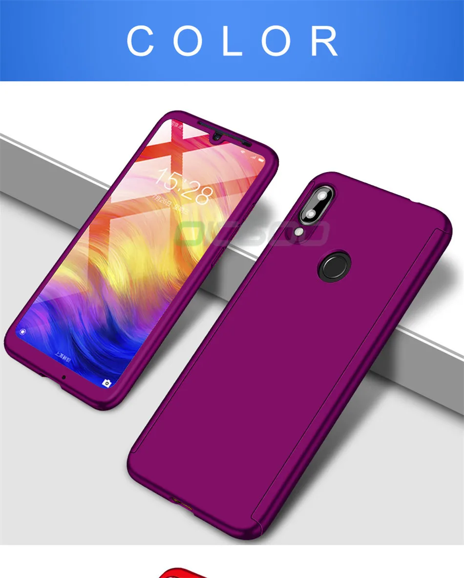 Роскошный 360 чехол OICGOO для Xiaomi Redmi Note 7 Pro, чехол для Xiaomi Redmi 7 Note 7 Pro, чехол для телефона
