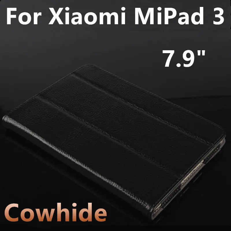 Чехол из воловьей кожи для Xiaomi MiPad 3 защитный умный чехол натуральной планшетный