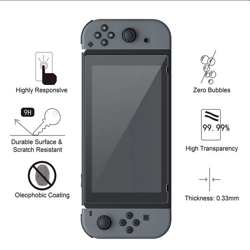 2 шт./лот защитная пленка из закаленного стекла для Nintendo Switch 3ds Ultra 9H | Мобильные