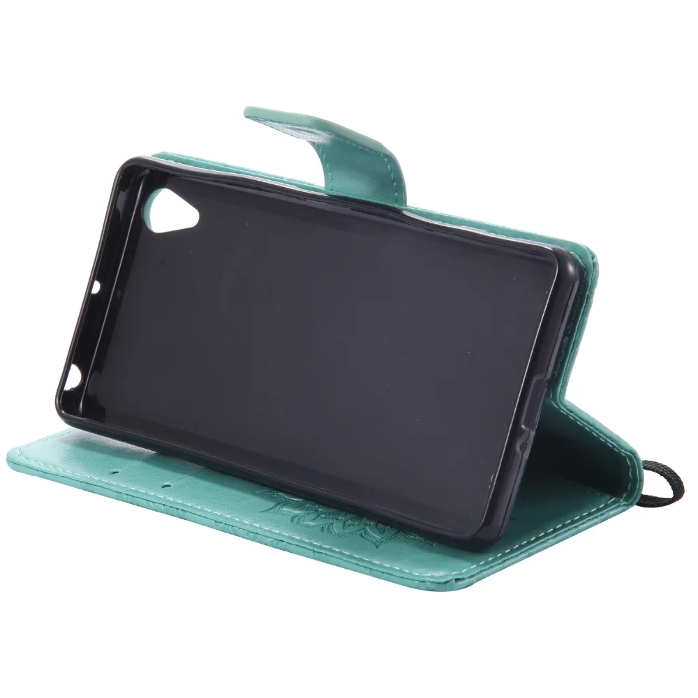 Мода Fundas Флип Подсолнечное бумажник Case для Sony Xperia X Performance + Закаленное