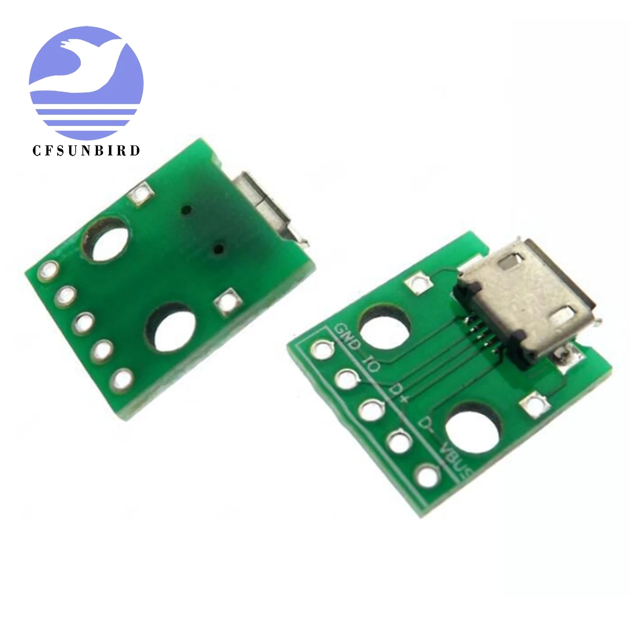 10 шт. микро USB DIP адаптер 5pin гнездовой разъем конвертер печатной платы типа в pinboard 2