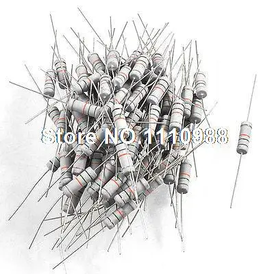 100 шт 250В 15к Ом 3 Вт 5% 4 полосная углеродная пленка резисторы|resistor 3w|resistor 15kresistor |