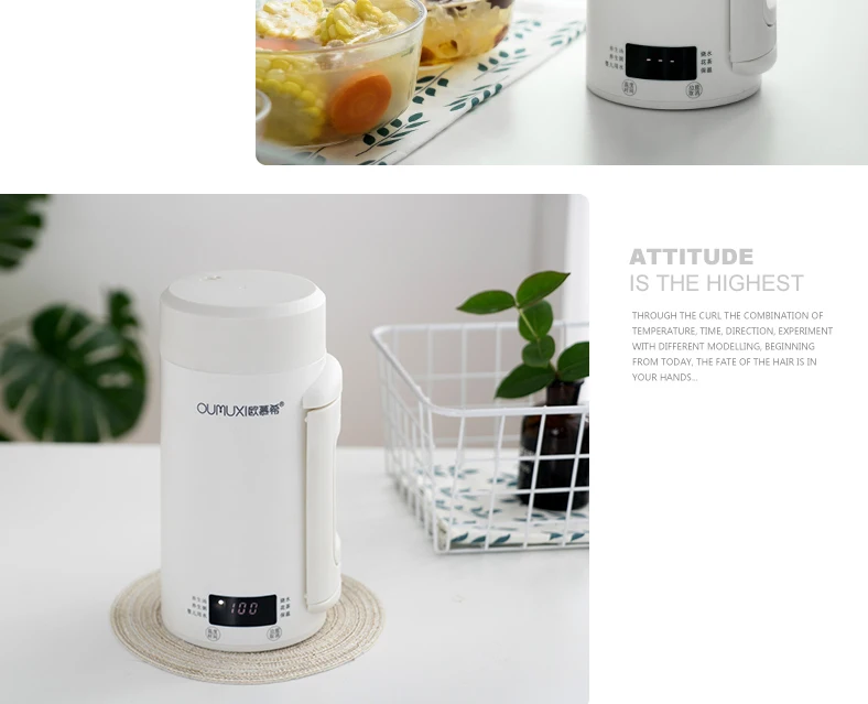 Electric Kettles mini water bottle Portable travel thermos mug milk boiling cup smart teapot Stainless stee thermostat hot water