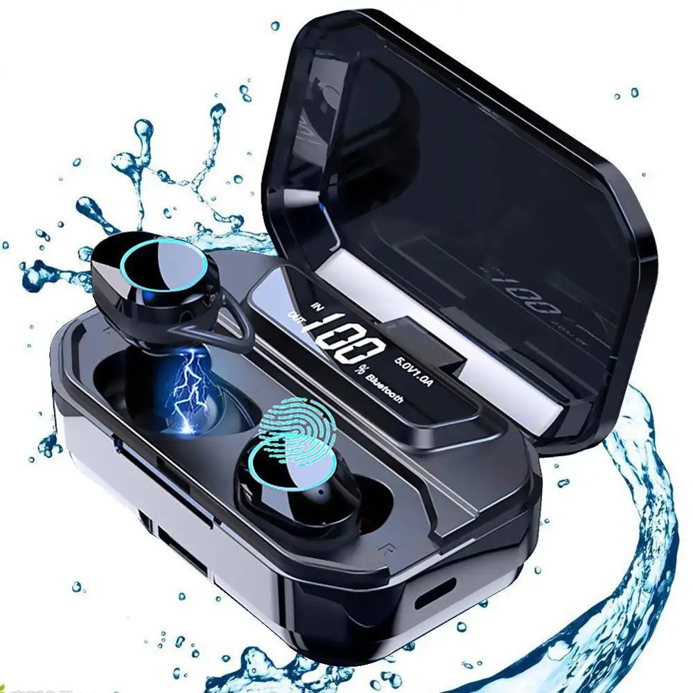 Водонепроницаемый светодиодный цифровой дисплей двойной микрофон V5.0 глубокий