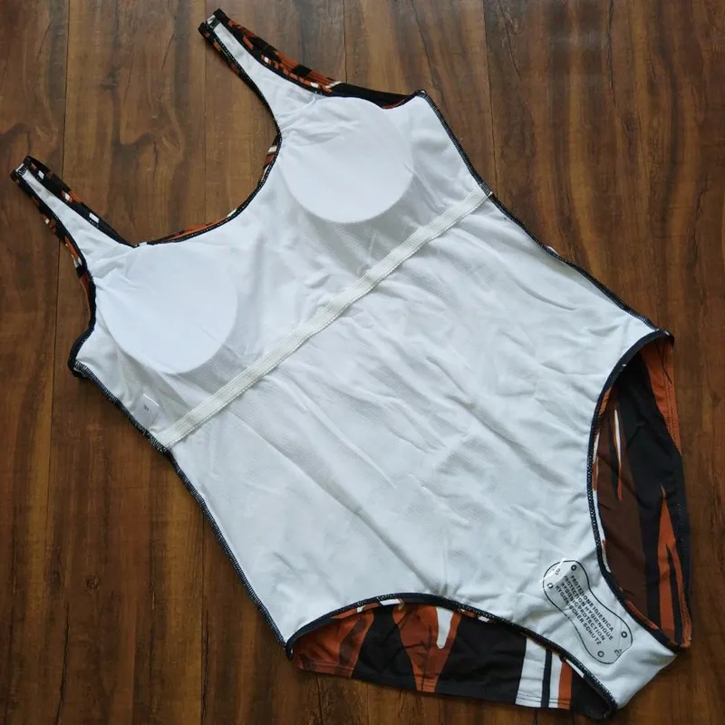 5XL купальный костюм размера плюс, цельные костюмы, бандо, одежда для плавания, женские купальные костюмы,, полосатый неоновый цвет, для плавания в винтажном стиле, большой размер 4XL