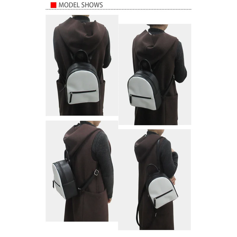 

FORUDESIGNS Small Children Backpack Fashion Brand Feather Pattern Casual Women's Backpacks Daypack Female Small PU Bolsa Mujer