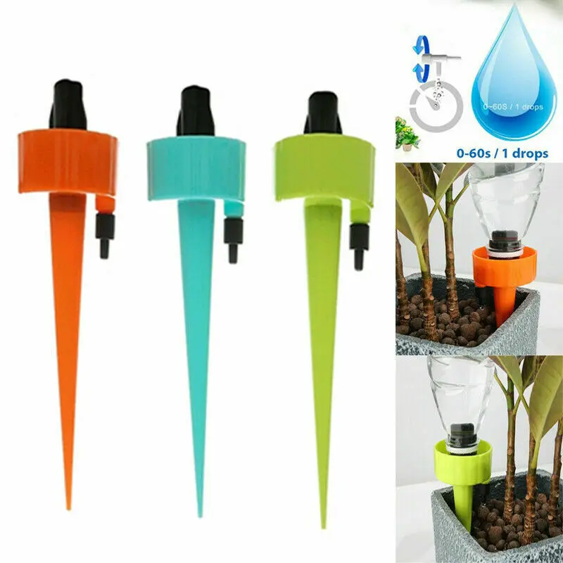 6 PCS Three-color Mix Match Watering Spikes Device Automatic Plant Self Waterer Drip Irrigation System Garden Tool | Дом и сад